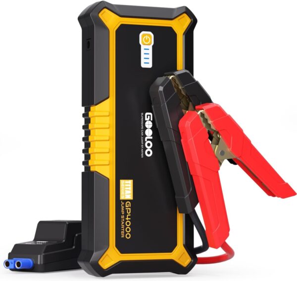 Limited Time Deal 50%OFF! GOOLOO GP4000 Jump Starter 4000A Peak Car Starter