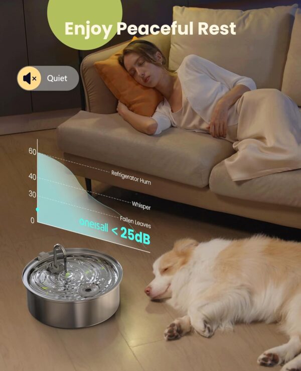 Limited Time Deal 39%OFF! oneisall Dog Water Fountain for Large Dogs - Image 5