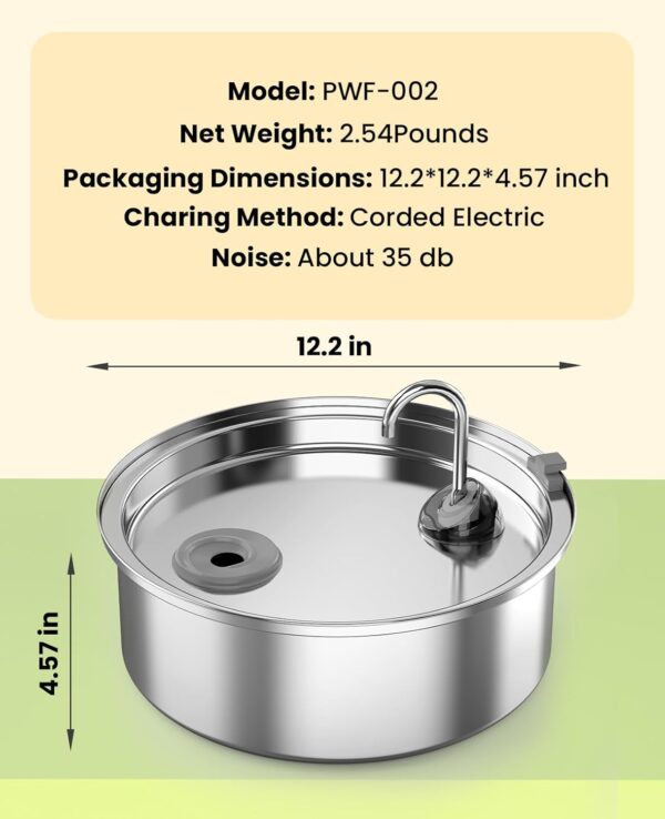 Limited Time Deal 39%OFF! oneisall Dog Water Fountain for Large Dogs - Image 9