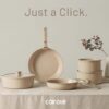 Limited Time Deal 44%OFF! CAROTE 15pcs Ceramic Cookware Set, Pots and Pans Set - Image 10