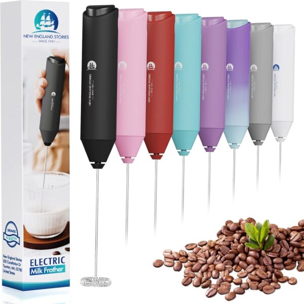 Limited Time Deal 40%OFF! Powerful Milk Frother Wand - Mini Handheld Milk Frother
