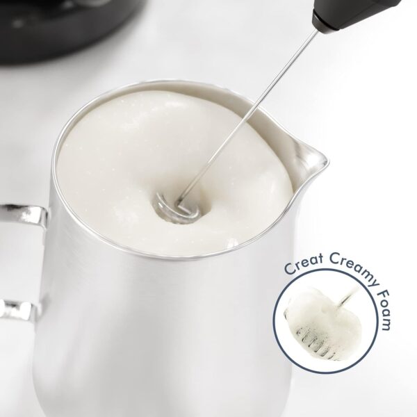 Limited Time Deal 40%OFF! Powerful Milk Frother Wand - Mini Handheld Milk Frother - Image 3