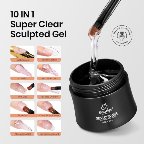 Limited Time Deal 46%OFF! Beetles Builder Gel for Nails, 60g Sculpture Hard Gel - Image 3