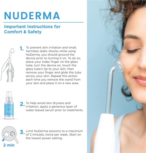 Limited Time Deal 38%OFF! NuDerma Clinical Skin Therapy Wand - Portable Skin Therapy Machine - Image 7