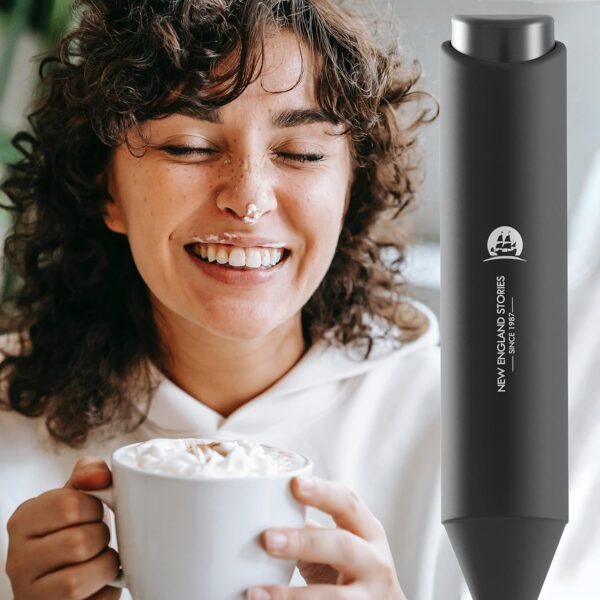 Limited Time Deal 40%OFF! Powerful Milk Frother Wand - Mini Handheld Milk Frother - Image 8