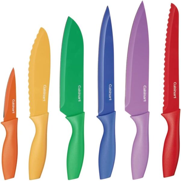 Limited Time Deal 51%OFF! Cuisinart 12-Piece Kitchen Knife Set, Multicolor Advantage Cutlery