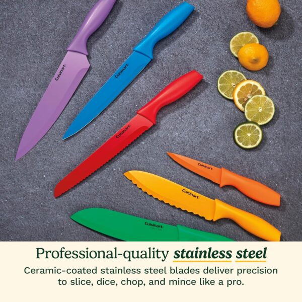 Limited Time Deal 51%OFF! Cuisinart 12-Piece Kitchen Knife Set, Multicolor Advantage Cutlery - Image 3