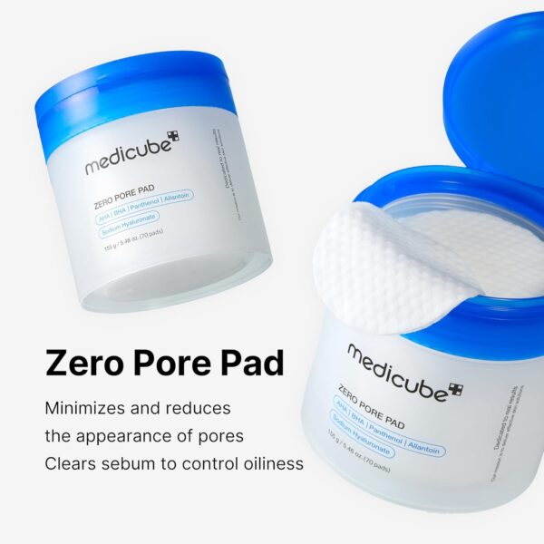 Limited Time Deal 52%OFF! Medicube Zero Pore Pads 2.0, Dual-Textured Facial Toner Pads - Image 4