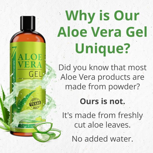 Limited Time Deal 32%OFF! Seven Minerals Organic Aloe Vera Gel - Image 5