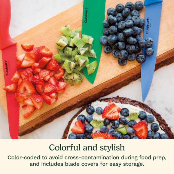 Limited Time Deal 51%OFF! Cuisinart 12-Piece Kitchen Knife Set, Multicolor Advantage Cutlery - Image 5