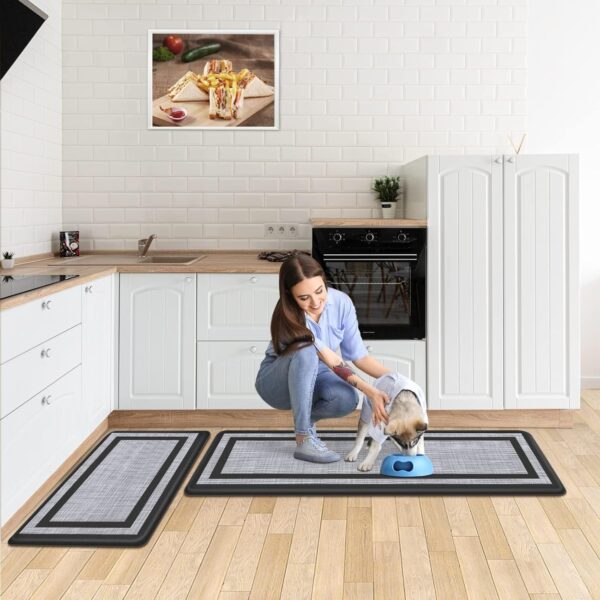 Limited Time Deal 38%OFF! Mattitude Kitchen Mat [2 PCS] Cushioned Anti-Fatigue Non-Skid Waterproof - Image 7