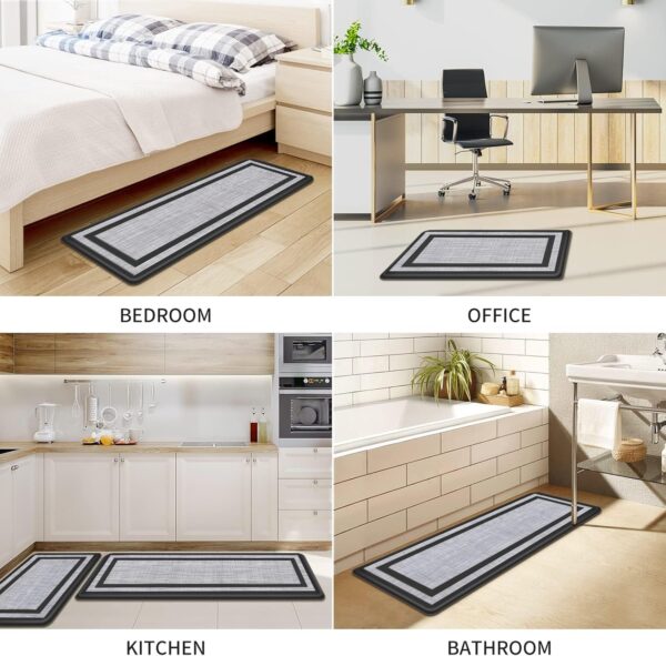 Limited Time Deal 38%OFF! Mattitude Kitchen Mat [2 PCS] Cushioned Anti-Fatigue Non-Skid Waterproof - Image 8