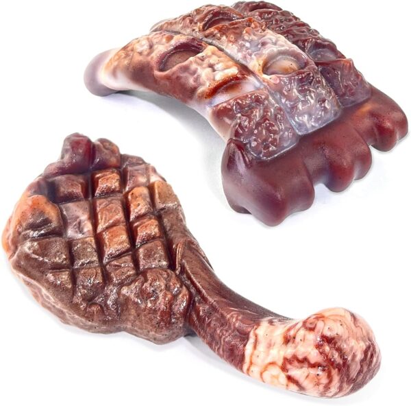 Limited Time Deal 40%OFF! Dog Chew Toys for Aggressive Chewers：2 Pack Indestructible Dog Toy
