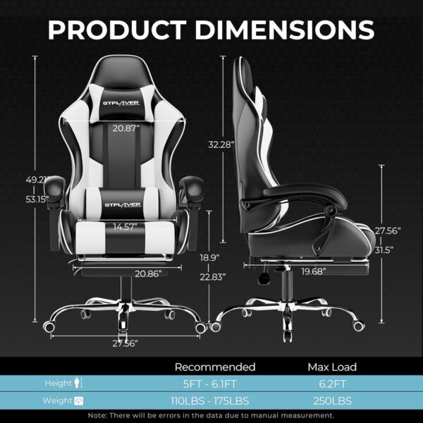 Limited Time Deal 47%OFF! GTPLAYER Gaming Chair, Computer Chair ) - Image 4