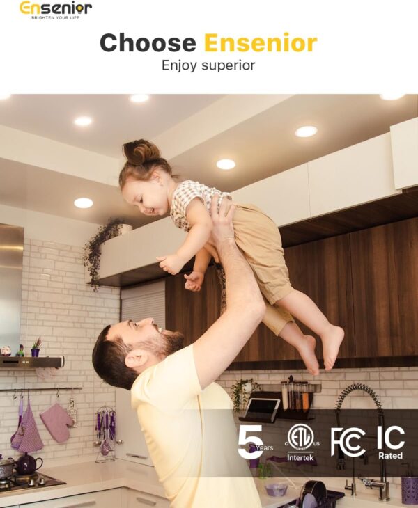 Limited Time Deal 40%OFF! Ensenior 12 Pack 6 Inch LED Recessed Ceiling Light, Dimmable - Image 8