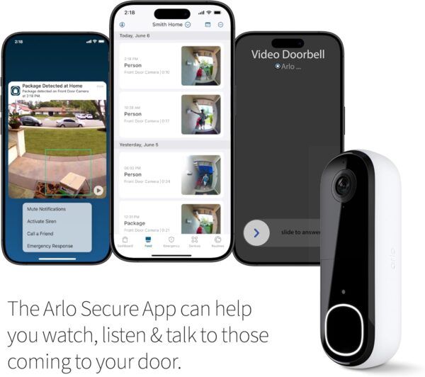Limited Time Deal 54%OFF! Arlo Video Doorbell 2K | 2nd Gen | Wire-Free/Wired Option - Image 4