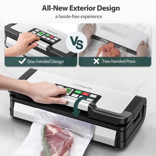 Limited Time Deal 70%OFF! Precision Vacuum Sealer Machine Pro, 2X Seal & 130W Pump Powerful Vacuum Sealer - Image 8