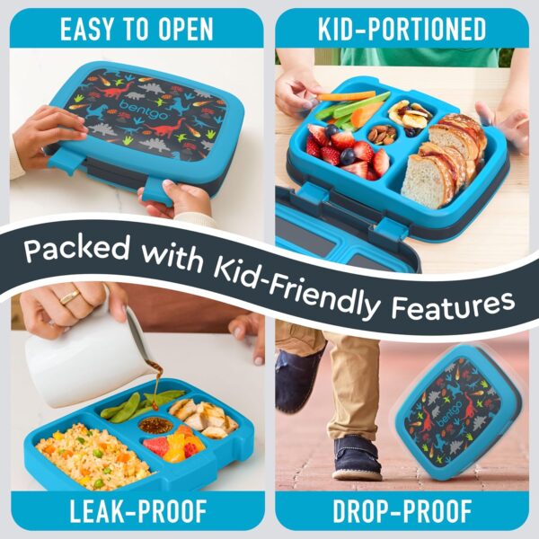 Limited Time Deal 40%OFF!Bentgo Kids Prints Leak-Proof, 5-Compartment Bento - Image 6