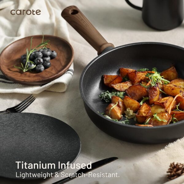 Limited Time Deal 43%OFF! CAROTE Nonstick Pots and Pans,Cookware Set - Image 7
