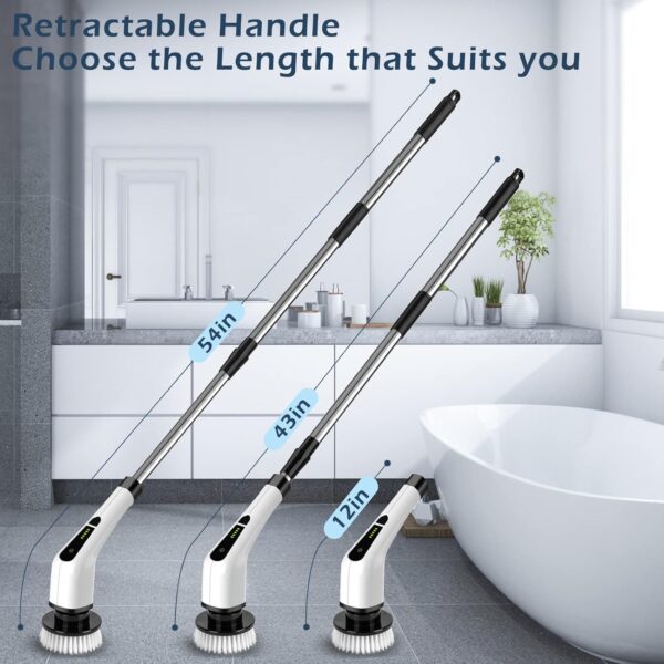 Limited Time Deal 30%OFF! Electric Spin Scrubber, Cordless Cleaning Brush Scrubber - Image 3