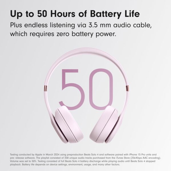 Limited Time Deal 35%OFF! Beats Solo 4 - Wireless Bluetooth On-Ear Headphones - Image 5