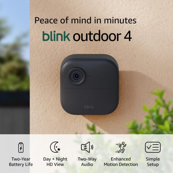 Limited Time Deal 50%OFF! Blink Outdoor 4 (newest model), Wire-free smart security camera