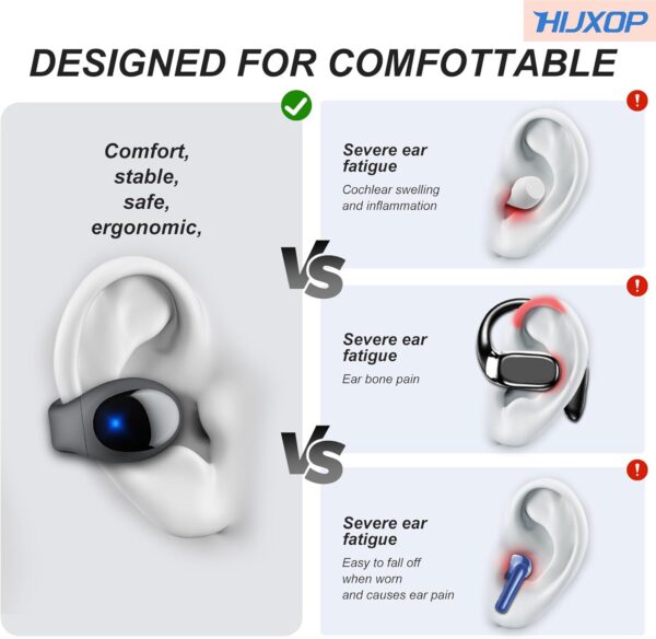 Limited Time Deal 78%OFF! Open Ear Earbuds Lightweight Comfort Clip - Image 7