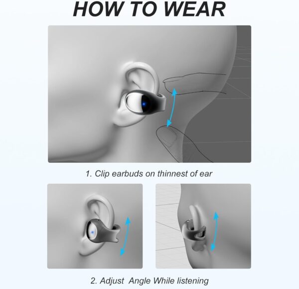 Limited Time Deal 78%OFF! Open Ear Earbuds Lightweight Comfort Clip - Image 9