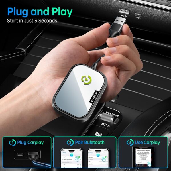 Limited Time Deal 54%OFF! Wireless CarPlay Adapter for Apple iPhone - Image 5