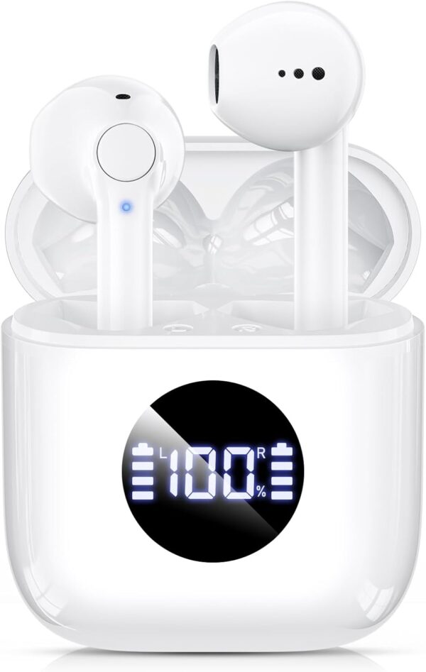 Limited Time Deal 78%OFF! Wireless Earbuds, Bluetooth 5.3 Headphones with Charging Case