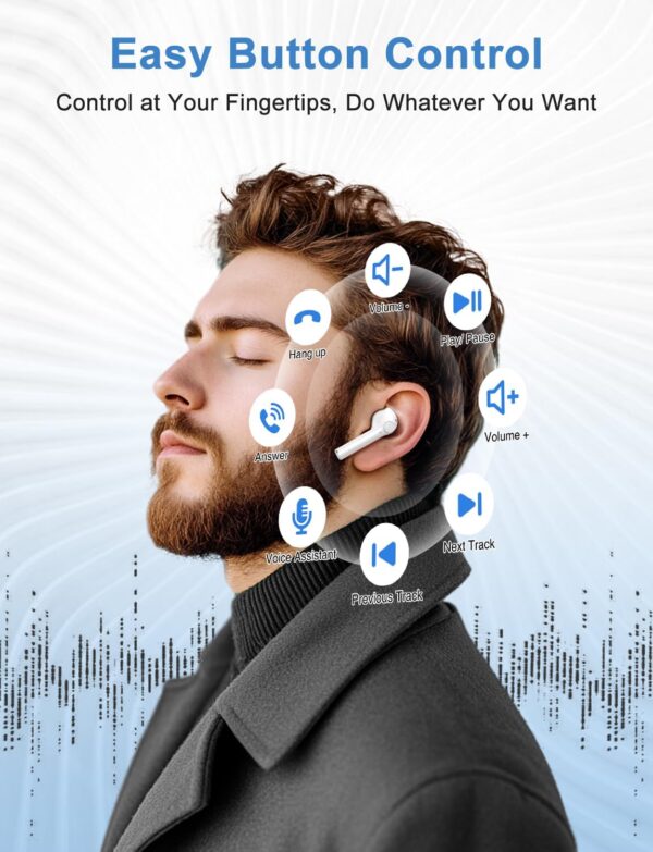 Limited Time Deal 78%OFF! Wireless Earbuds, Bluetooth 5.3 Headphones with Charging Case - Image 8
