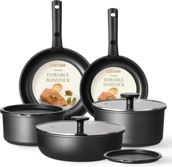 Limited Time Deal 67%OFF! CAROTE Pots and Pans Set Non Stick, Cookware Set