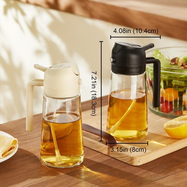 Limited Time Deal! TrendPlain 16oz/470ml Glass Olive Oil Sprayer for Cooking - Image 3
