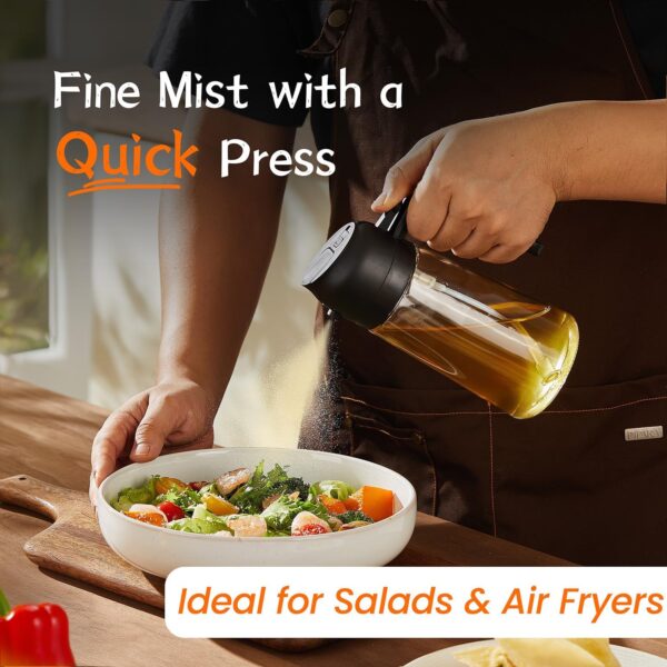 Limited Time Deal! TrendPlain 16oz/470ml Glass Olive Oil Sprayer for Cooking - Image 4