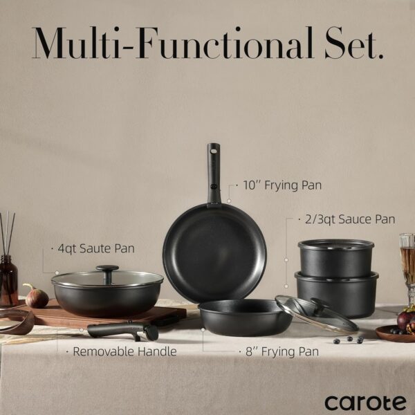 Limited Time Deal 67%OFF! CAROTE Pots and Pans Set Non Stick, Cookware Set - Image 4