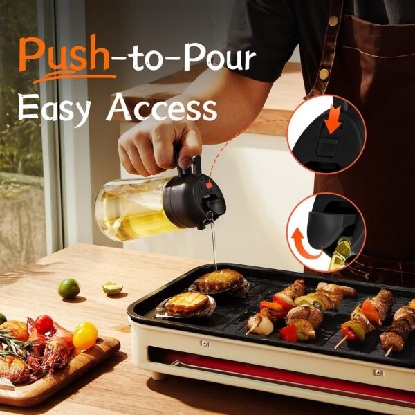 Limited Time Deal! TrendPlain 16oz/470ml Glass Olive Oil Sprayer for Cooking - Image 6