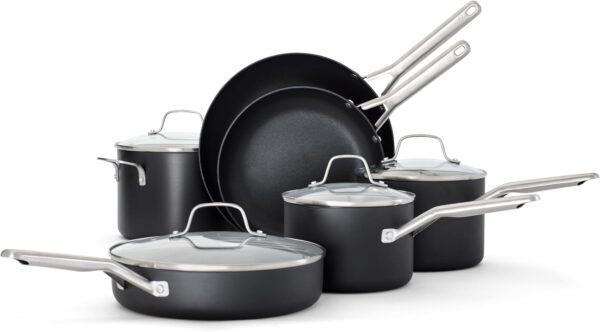 Limited Time Deal 53%OFF! Calphalon® Hard-Anodized Nonstick 10-Piece Cookware Set