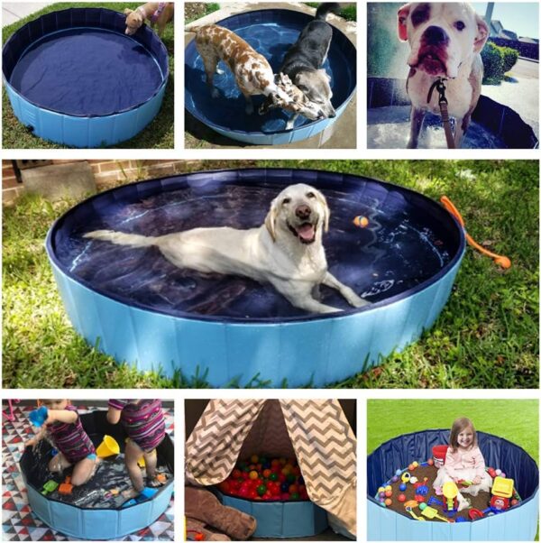 Limited Time Deals 34%OFF! Jasonwell Foldable Dog Pet Bath Pool Collapsible Dog Pet Pool Bathing Tub - Image 7