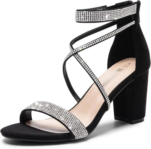 Limited Time Deal 17%OFF! DREAM PAIRS Women's Chunk Low Heel Pump Sandals