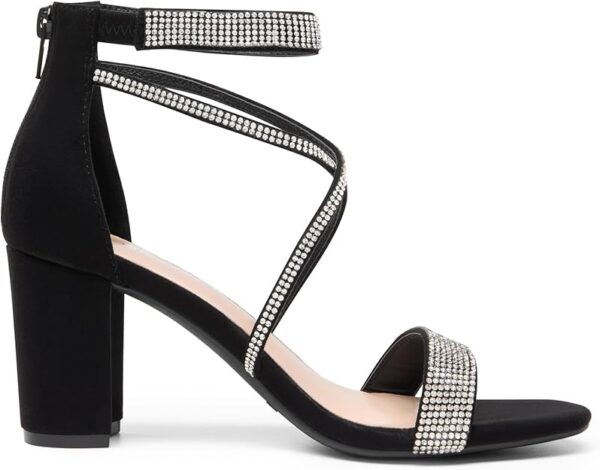 Limited Time Deal 17%OFF! DREAM PAIRS Women's Chunk Low Heel Pump Sandals - Image 3