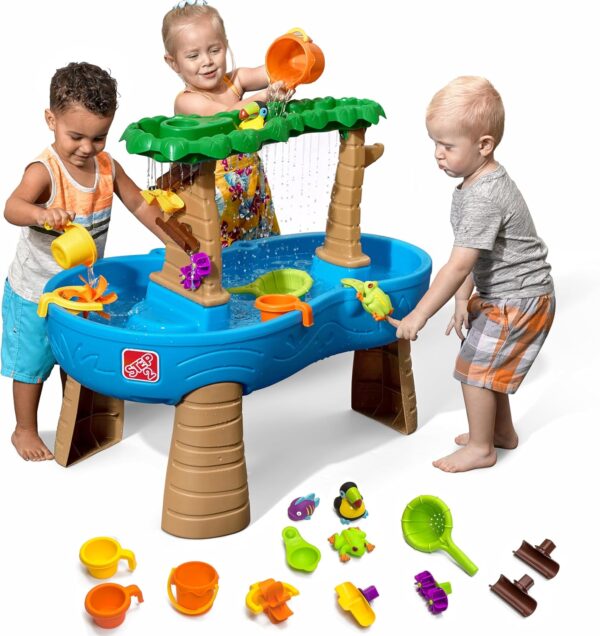 Limited Time Deal 22%OFF!  Step2 Tropical Rainforest Water Table, Kids Water and Sand Activity  Toys