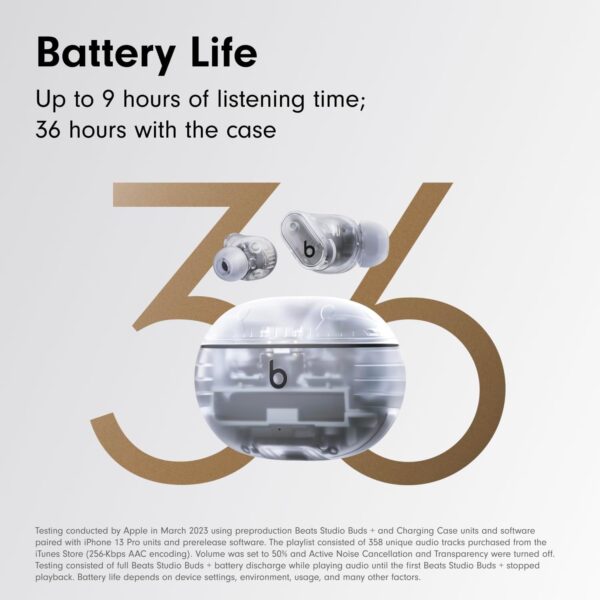 Limited Time Deal 41%OFF! Beats Studio Buds + | True Wireless Noise Cancelling Earbuds - Image 4