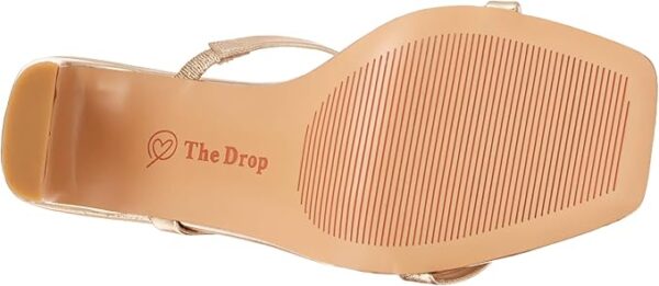 Limited Time Deal 47%OFF!  The Drop Women's Avery Square Toe Two Strap High Heeled Sandal - Image 5
