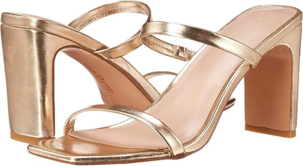 Limited Time Deal 47%OFF!  The Drop Women's Avery Square Toe Two Strap High Heeled Sandal - Image 7
