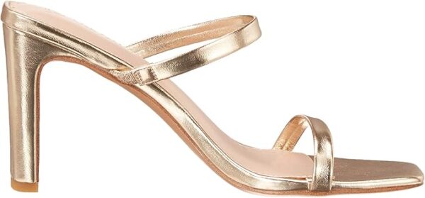 Limited Time Deal 47%OFF!  The Drop Women's Avery Square Toe Two Strap High Heeled Sandal - Image 8