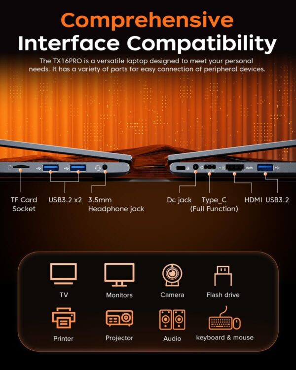 Limited Time Deal 71%OFF! 2025 AMD Laptop, 16.1inch Laptop Computer with AMD Ryzen - Image 7