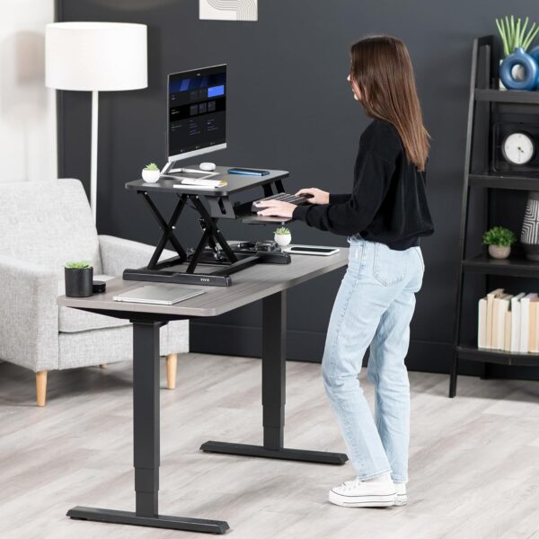 Limited Time Deal 17%OFF! VIVO 26 inch Desk Converter, K Series, Height Adjustable Sit - Image 10