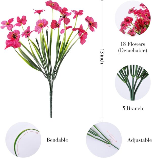 Limited Time Deal 27%OFF! 24 Bundles Artificial Flowers for Outdoor - Image 3