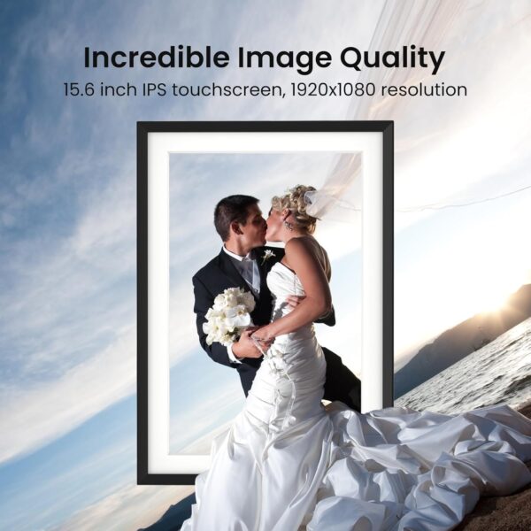 Limited Time Deal 67%OFF!  15.6'' Digital Picture Frame with 1920x1080 IPS Touch Screen - Image 4
