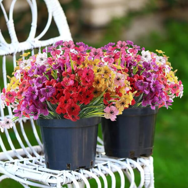 Limited Time Deal 27%OFF! 24 Bundles Artificial Flowers for Outdoor - Image 7